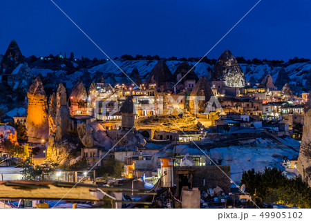 Beautiful night view of Goreme, Capadocia, Turkey 49905102