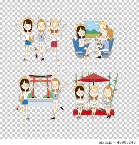 女子旅　イラスト 49906249