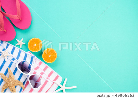 Beach accessories for summer holiday and vacation Beach accessories for summer holiday and vacation 49906562