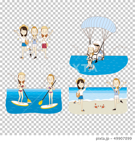 女子旅　イラスト 49907899