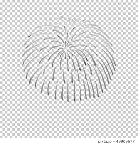 Fireworks Hand Drawn Illustration Of Ink Stock Illustration