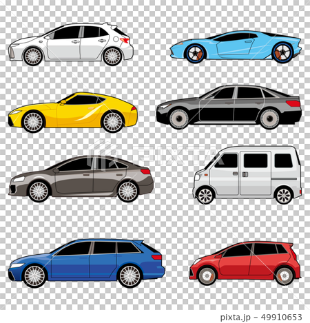 自動車の側面イラスト2 49910653