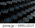 3d illustration: vintage typewriter with numbers  49911015