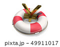 Golden symbol of the yen / yuan on a Lifebuoy 49911017