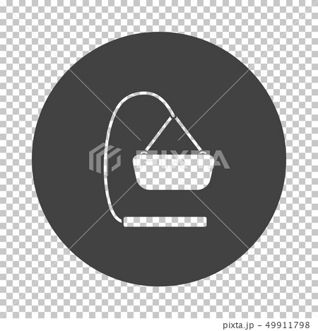 Baby hanged cradle icon 49911798