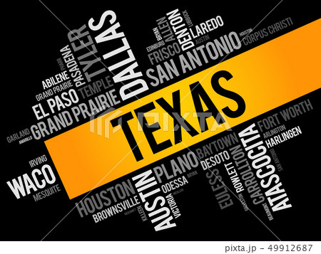 List of cities in Texas USA state word cloud List of cities in Texas USA state word cloud 49912687