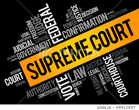 Supreme Court word cloud collage 49912697