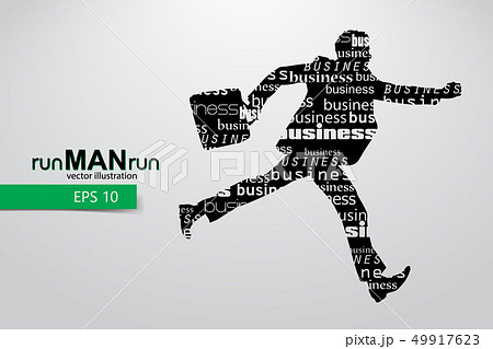 Business man silhouette. 49917623
