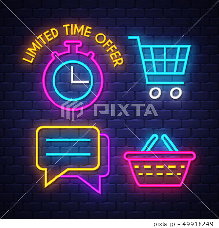 E-commerce neon signs collection 49918249