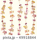 Herbs branch floral on yellow bacground pattern 49918844