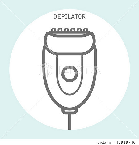 Depilator icon in linear style - electric hair 49919746
