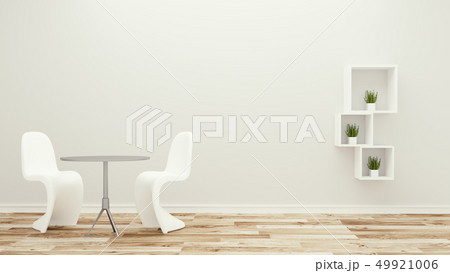 empty room,two chairs and table empty room,two chairs and table 49921006