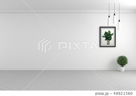 Beautiful room, Empty room , Modern bright 49921560