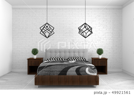 Beautiful,Bedroom in modern interior design 49921561