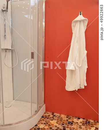 shower cabin at wellness spa center with white shower cabin at wellness spa center with white 49922663