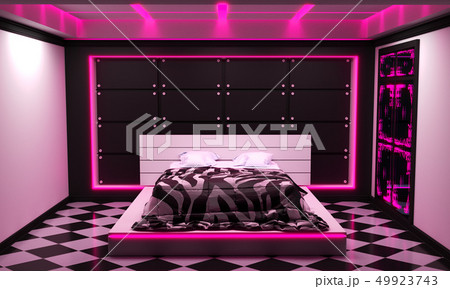 Sci-fi concept bed room interior modern style. 49923743