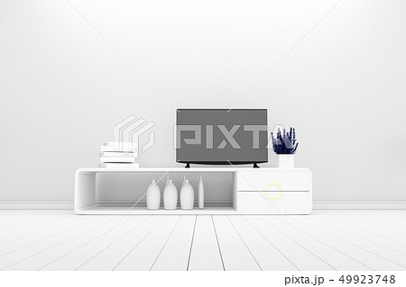 Tv - Mockup in modern white empty room 49923748