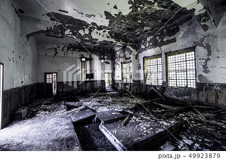 廃墟 和賀川発電所の写真素材