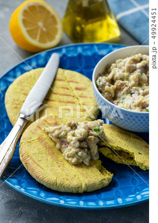 Traditional greek eggplant spread , melitzanosalat 49924451