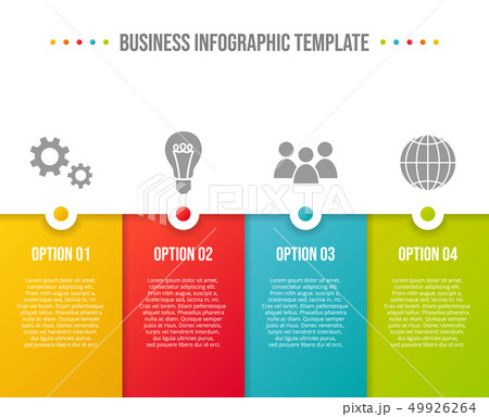 Colorful infographic template - business timeline. 49926264