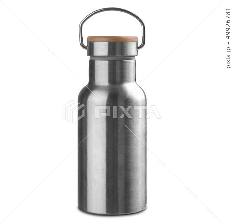 Metal thermos 3D model isolated on white backgroun Metal thermos 3D model isolated on white backgroun 49926781