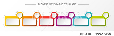 Concept of empty infographic template. Vector. 49927856