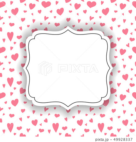 Background with cute hearts and copyspace - love 49928337