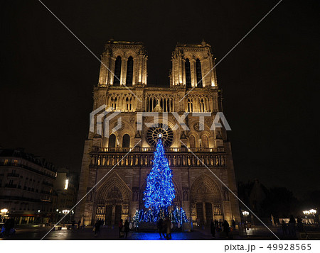 クリスマスのノートルダム大聖堂の写真素材 [49928565] - PIXTA