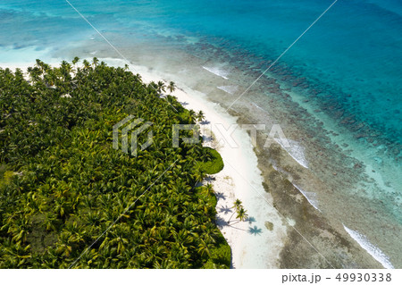 Aerial view from drone on tropical island  49930338