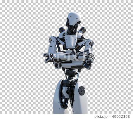 Humanoid robot perming3DCG Illustration material Humanoid robot perming3DCG Illustration material 49932398