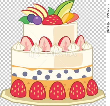 フルーツケーキのイラスト素材 49932797 Pixta