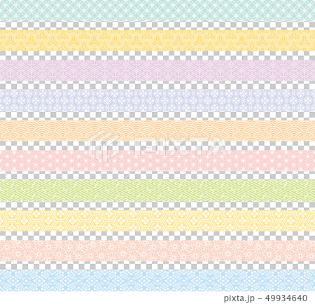 Banner colorful japan traditional pattern 49934640