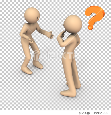 苛立つ相手に反論するキャラクター 苛立つ相手に反論するキャラクター 49935090