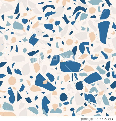 Terrazzo Flooring Vector Flat Seamless Pattern 49935343