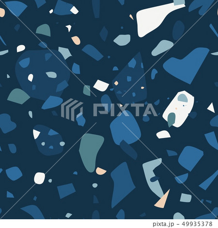 Dark Floor Terrazzo Design Flat Seamless Pattern Dark Floor Terrazzo Design Flat Seamless Pattern 49935378