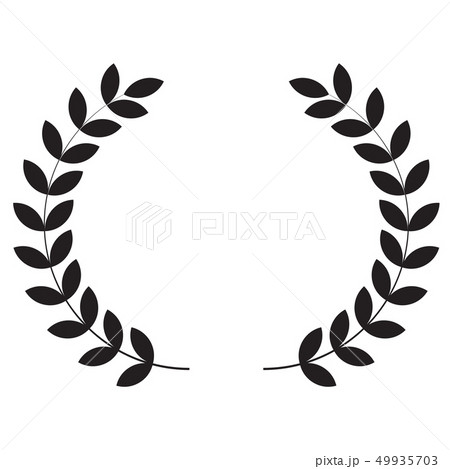Laurel wreaths icon on white background. Laurel wreaths icon on white background. 49935703