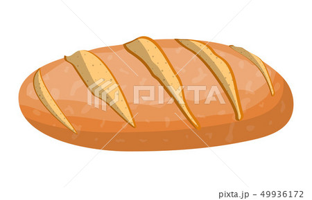 Loaf of wheat bread. Grain bread roll. Loaf of wheat bread. Grain bread roll. 49936172