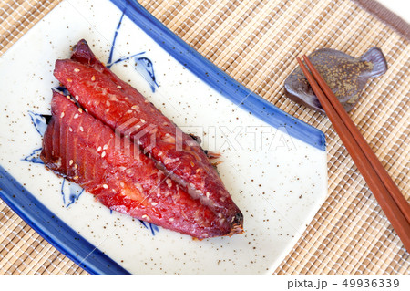 鯵　焼き魚　みりん干し　アジ　味醂干し　干物　鯵の干物 49936339