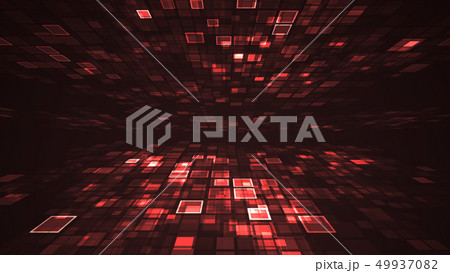 Abstract red light flashing Digital technology 49937082