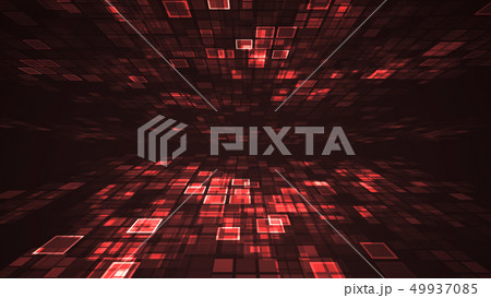 Abstract red light flashing Digital technology 49937085