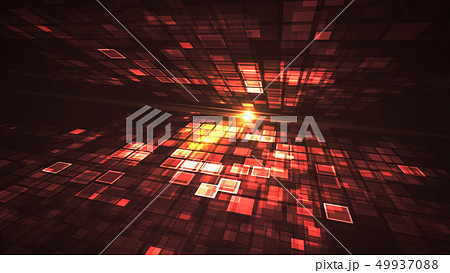 Abstract red light flashing Digital technology 49937088