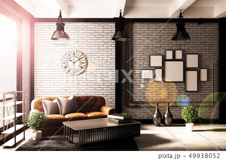 Modern Loft living room interior with sofa 49938052