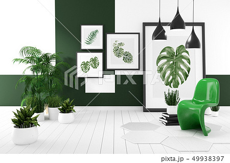 Room modern tropical style with composition Room modern tropical style with composition 49938397