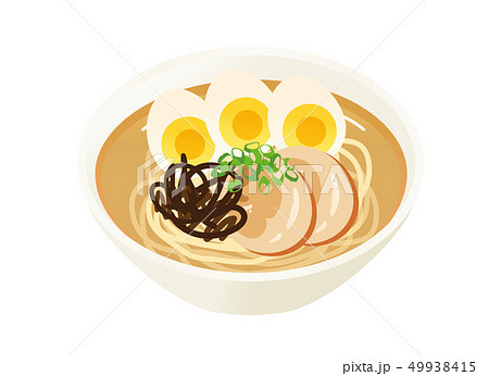 豚骨ラーメンのイラスト素材