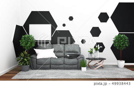 Room modern tropical style with composition Room modern tropical style with composition 49938443