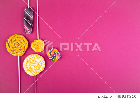 Many lollipops on the background. 49938510