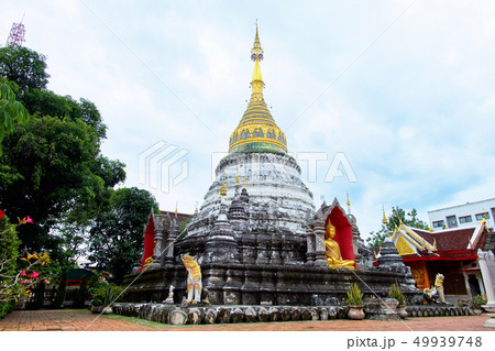 Padoda at Buppharam Temple at Chiangmai, Thailand. 49939748