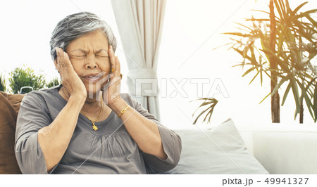 Asian Mature woman with elderly woman with Asian Mature woman with elderly woman with 49941327
