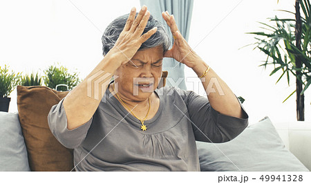 Asian Mature woman with elderly woman with Asian Mature woman with elderly woman with 49941328