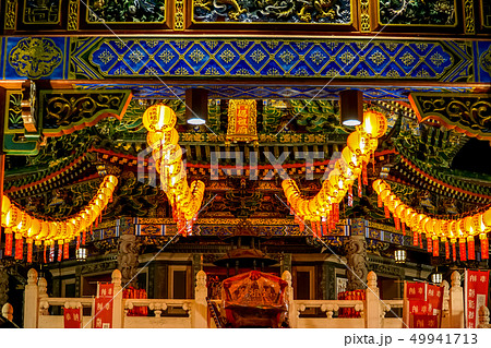 横浜中華街　媽祖廟　夜景 49941713